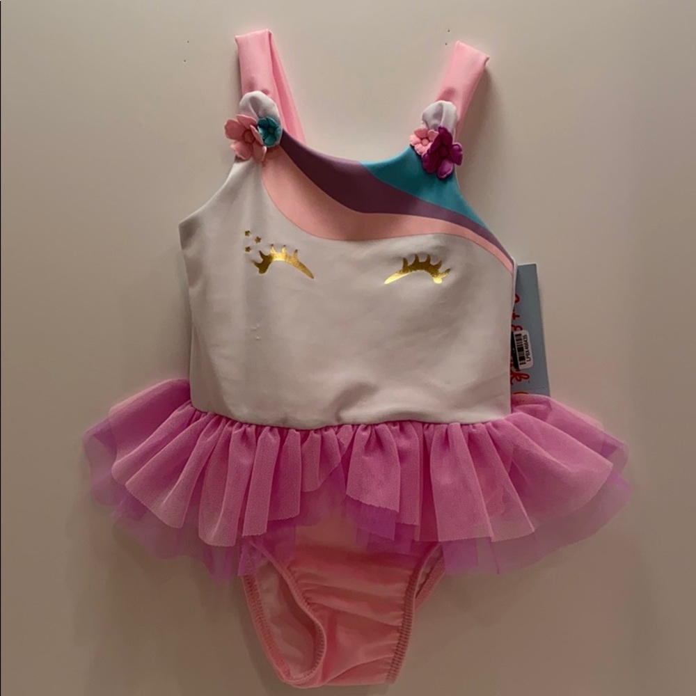 Cat &Jack unicorn bathing suit size 18 mo